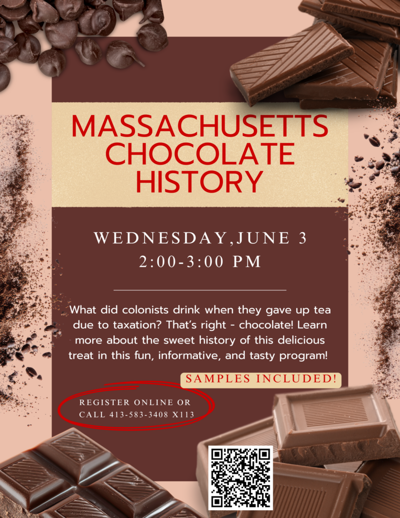Massachusetts chocolate history link to event